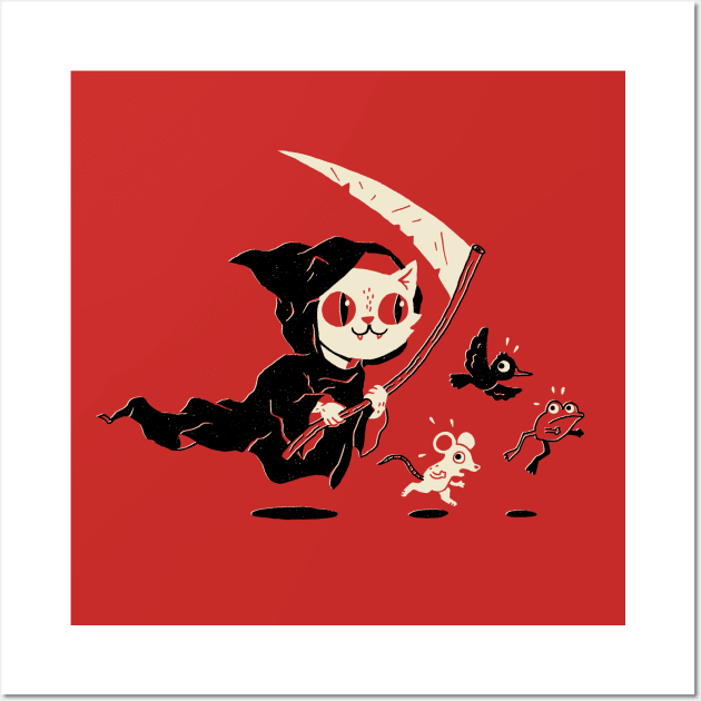 Death Kitty Wall Art by DinoMike